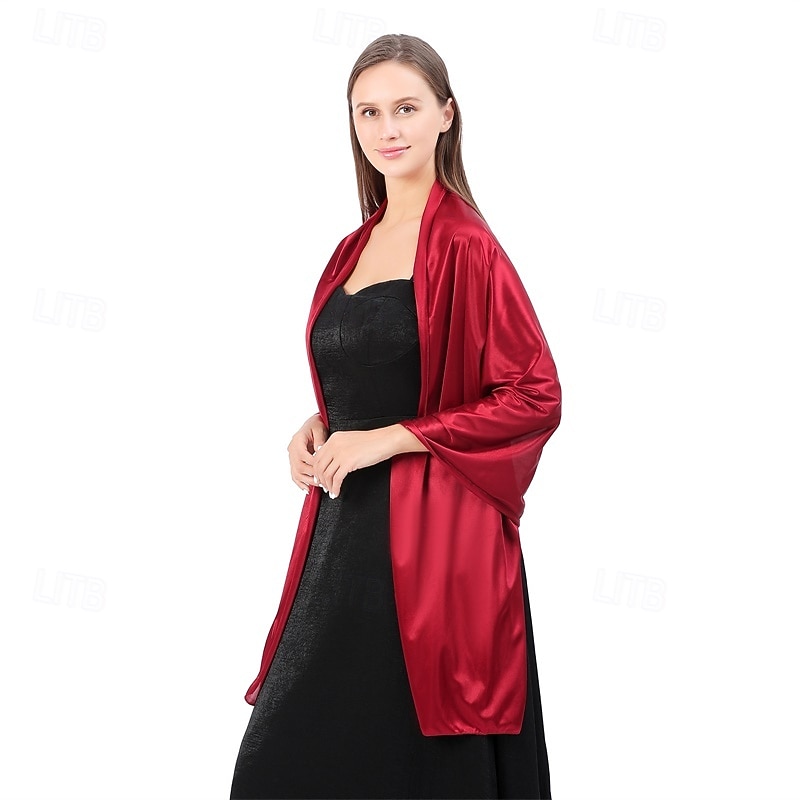 châles et écharpes en mousseline de soie pour femmes pour robes de soirée, élégante étole en mousseline de soie douce et transparente, écharpe de mariage pour mariée de 2025 ? $22.99 –P28
