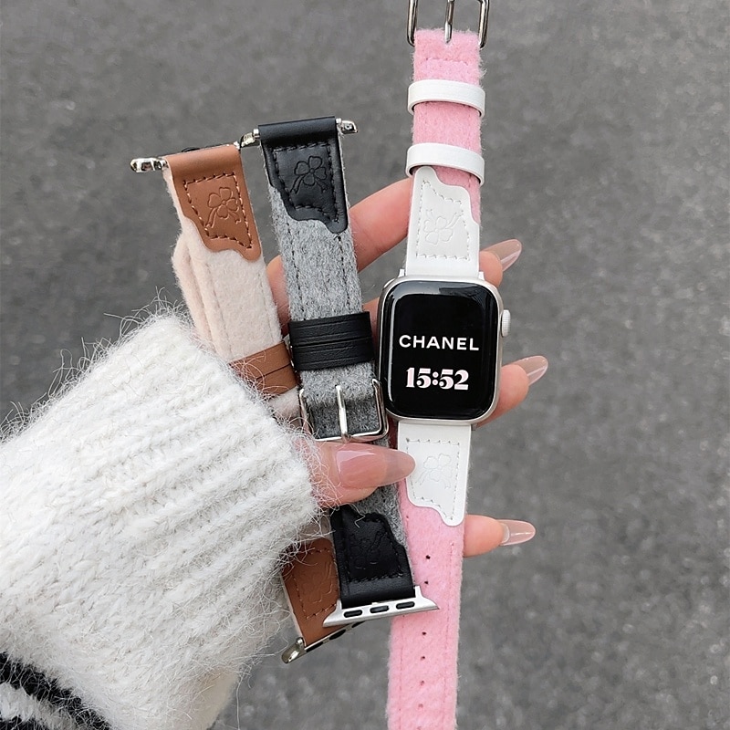 Bucle en Solo Loop Compatible con Apple Watch Correa 38mm 40mm 41mm 42mm 44mm 45mm 49mm Bonito Ajustable Cuero Sintético correa de repuesto para iwatch Ultra 2 Series 9 8 7 SE 6 5 4 3 2 1 2025 - $22.99 –P3