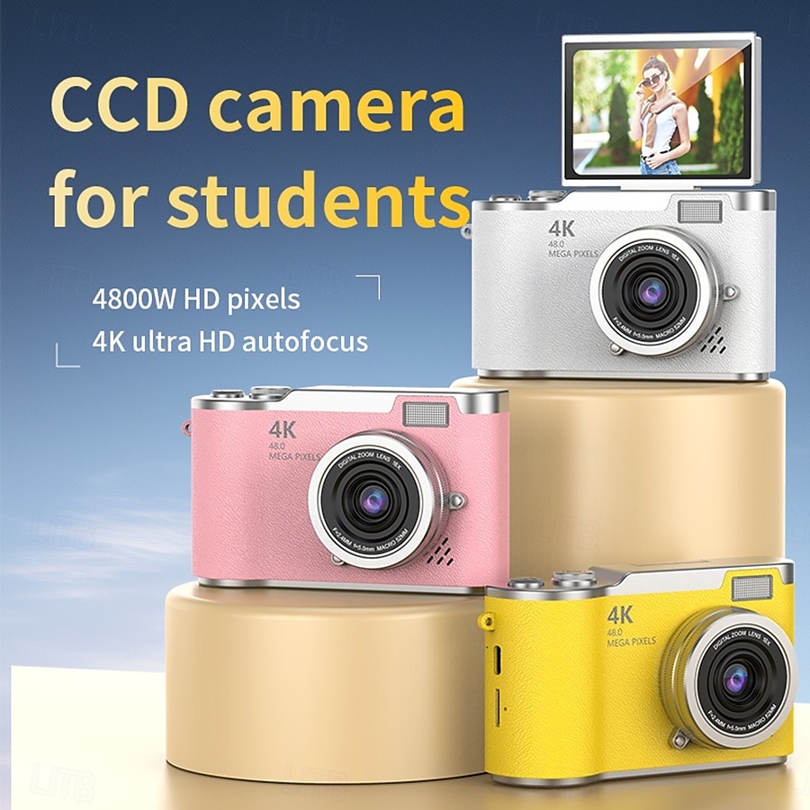 HD Digital Cameras 4K 1080p Easy to Use Rotatable 2.4 Lcd Screen  CCD Camera 2025 - $52.99 –P12