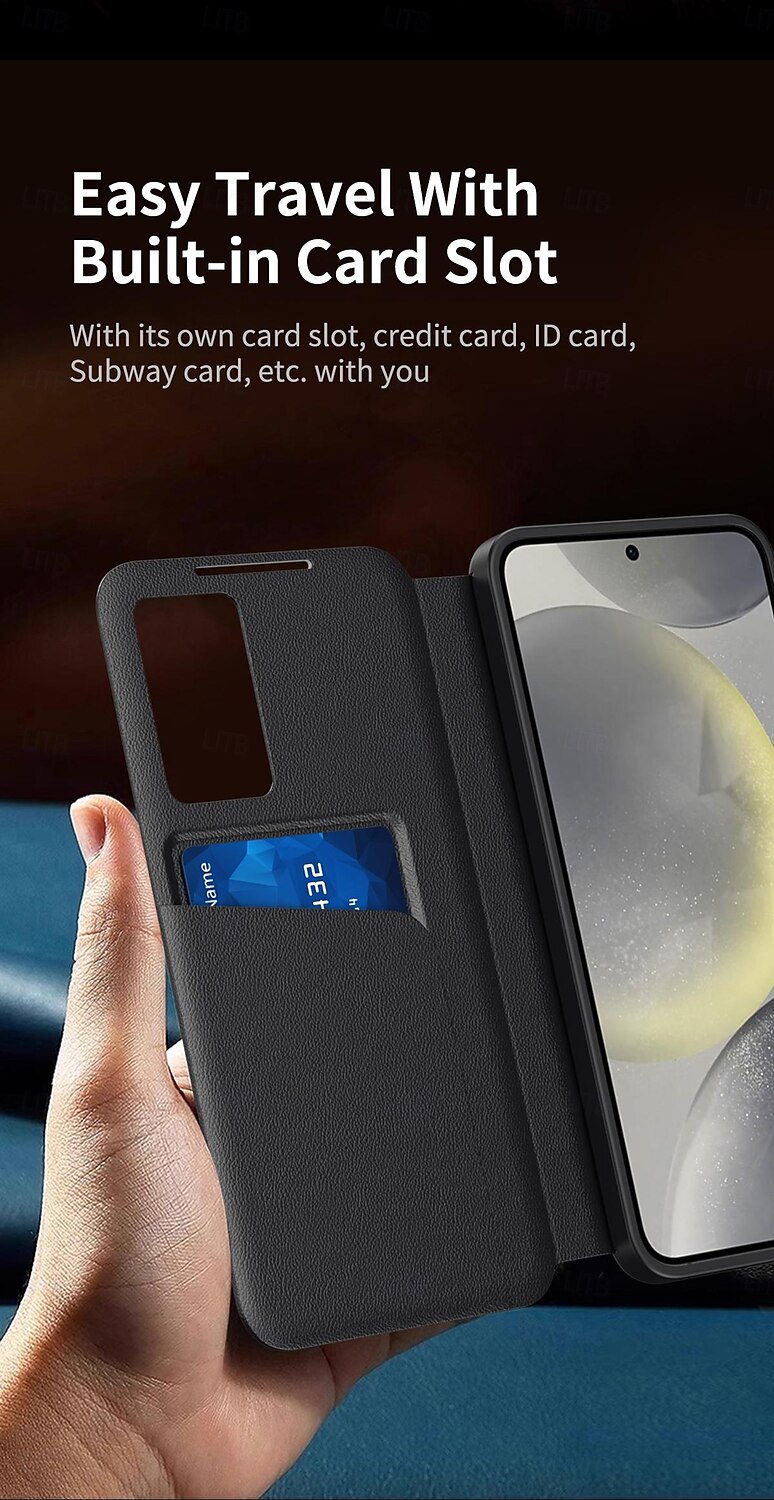 Phone Case For Samsung Galaxy S24 Ultra Plus S23 Ultra Plus S22 Plus Ultra S25 S25 Plus S25 Ultra Flip Cover Card Slot Shockproof Retro PC PU Leather 2025 - $27.99 –P10