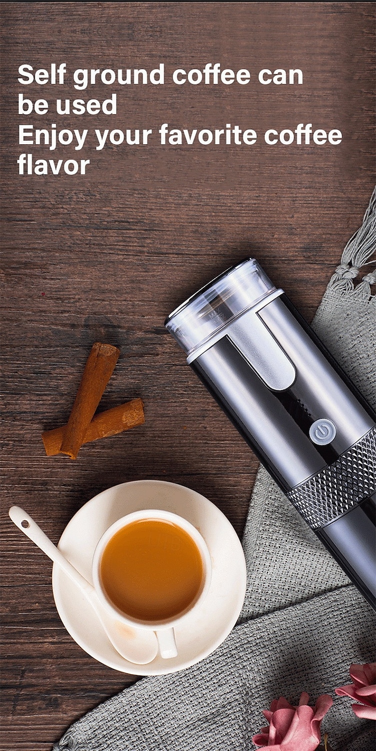 160ML Mini Wireless Portable Electric Capsule Coffee Machine Black 1200mAh USB Charging Outdoor Business Travel Car Coffee Maker 2025 - $44.99 –P7