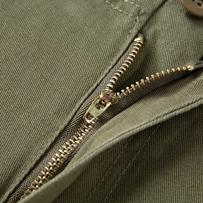 Herren Cargo Shorts Kurze Hosen Shorts Kurze Hosen Sommer-Shorts Knopf Multi Pocket Glatt Komfort tragbar Knielänge Outdoor Sport Täglich Modisch Brautkleider schlicht Schwarz Khaki 2025 - $18.99 –P9