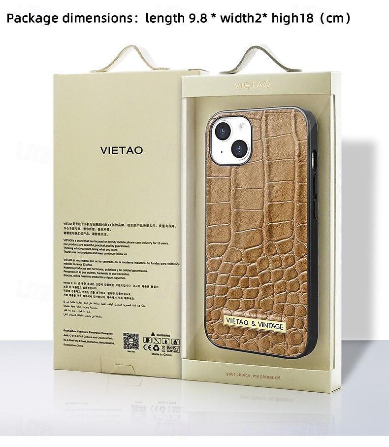 телефон Кейс для Назначение айфон 16 айфон 16 про айфон 16 про макс айфон 15 iPhone 15 Pro Max iPhone 14 Pro Max iPhone 13 12 Pro Max Кейс на заднюю панель Защита от удара Ретро Кожа PU 2025 - $18.99 –P8
