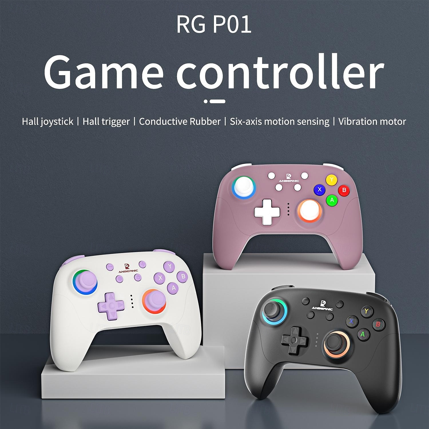 2025年 RG P01 有線 ワイヤレス Bluetooth ゲーム コントローラー RGB ホール効果 ジョイスティック Xbox ゲーム ゲームパッド PC Android iOS Steam 用 コレクション – $55.99 –P1