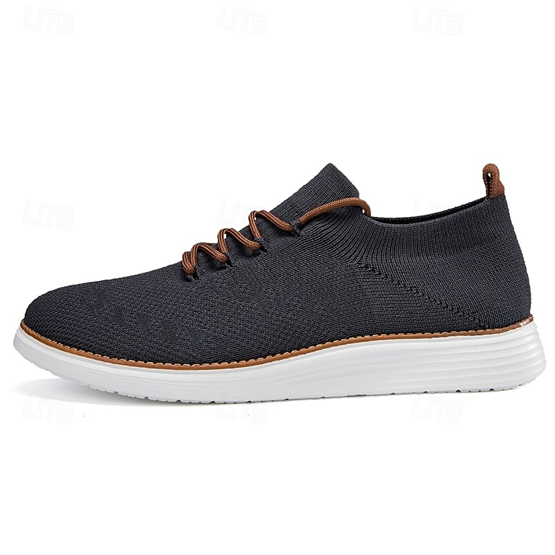 marineblaue Strick-Sneaker für Herren mit Schnürung und gepolsterter Sohle für bequemes Tragen im Alltag 2025 - $34.99 –P9