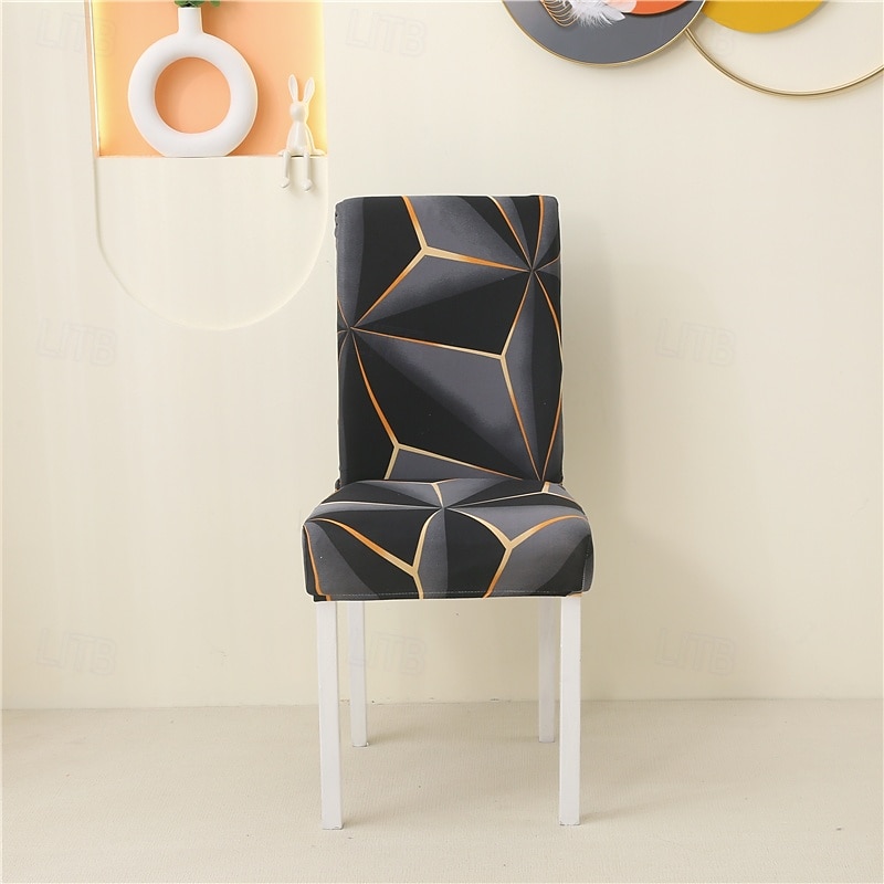 Funda para silla de comedor, súper ajustada, elástica, extraíble, lavable, corta, funda protectora para silla de comedor, funda para asiento para hotel, comedor, ceremonia, banquete, fiesta de bodas 2025 - $14.49 –P12