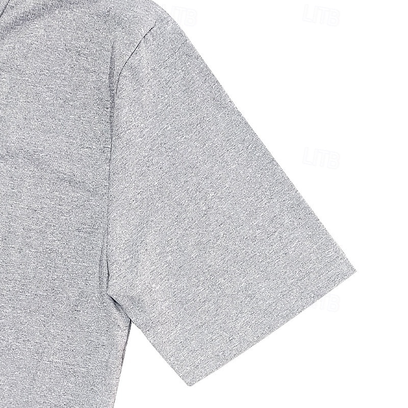 Herren T Shirt T-Shirt V-Ausschnitt T-Shirt Kurzarm V Ausschnitt Ganzjahres Einfach Mode Designer Basic Urlaub Straße Ausgehen Wein Schwarz Weiß Top T-Shirt für Herren 2025 - $12.49 –P15