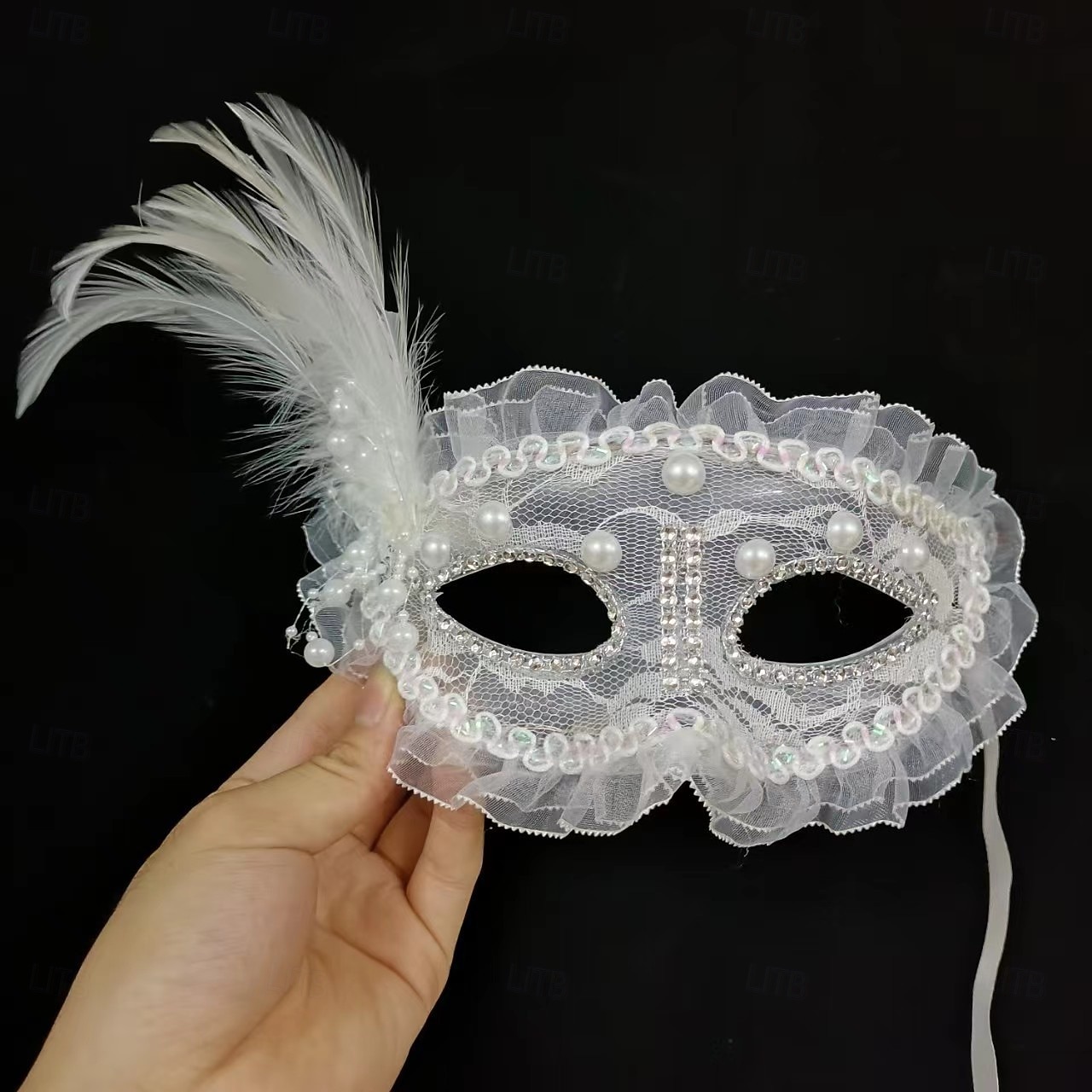 Halloween Velencei maszk Columbina Farsangi maszk Fél arc Felnőttek Férfi Női Farsang Mardi Gras Parti Álarcos mulatság Velencei karnevál Egyszerű Halloween jelmezek Kiöltözik 2025 - $13.99 –P2