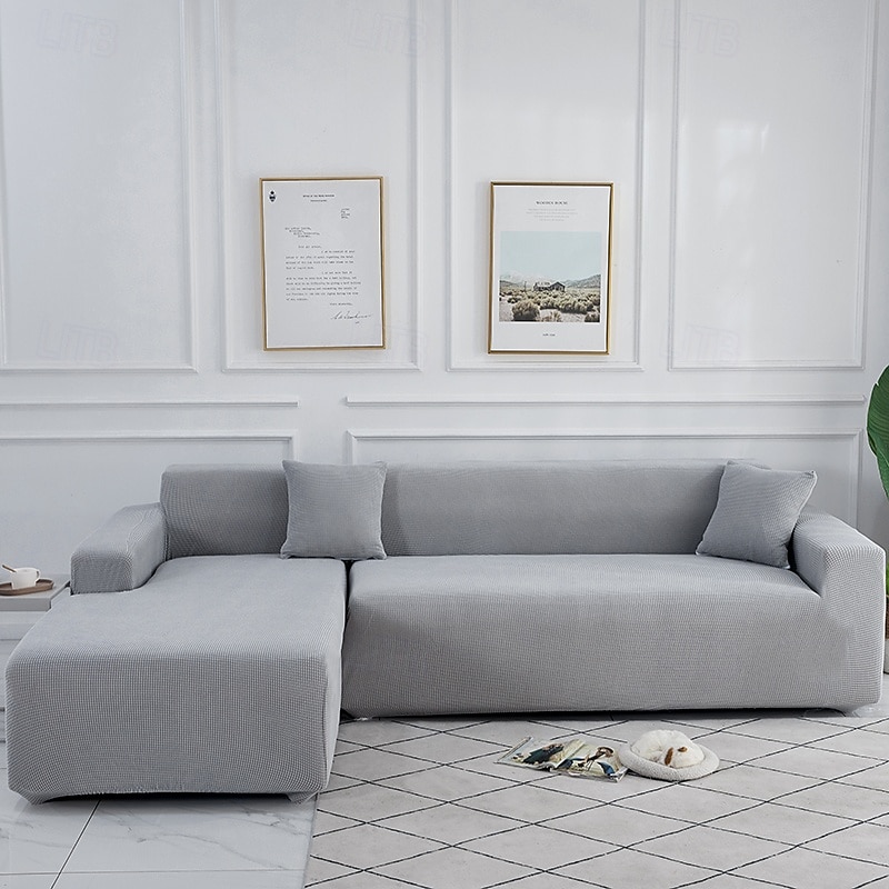 Elastic Jacquard Fabric Sofa Cover Stretch Couch Cover Sectional L Shape Sofa Slipcover Corner Case for Living Room 1/2/3/4 Seat 2025 - $31.99 –P13