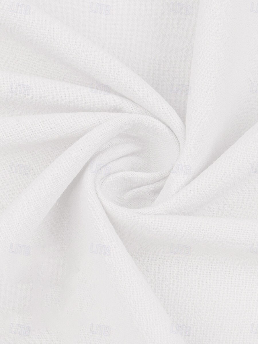 Naisten paita graafinen paisley elegantti pellava 3/4 pituiset hihat viistetty kaula-aukko normaali toppi päivittäiseen käyttöön printti valkoinen kesä 2025 - $23.99 –P4