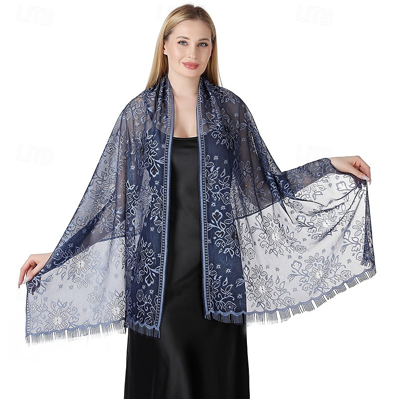 Women's Wrap Elegant Sleeveless Polyester Wedding Wraps With Tassel For Party Spring & Summer 2025 - $13.99 –P20
