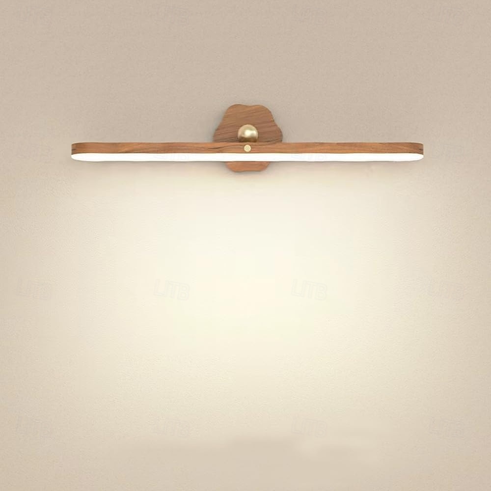 36w LED rotativ deco lumina de perete lumina de umplere magnetica tip-c reincarcabila lumina din lemn de lemn lumina oglinda de machiaj la atingere lumina detasabila pentru cabinet 1buc alb cald si alb 2025 - $22.99 –P1