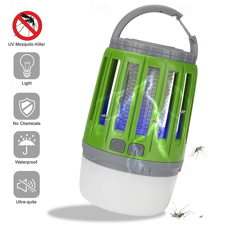 Multifunctional Mosquito Killer Lamp – USB Rechargeable LED Electric Shock Insect Trap and Camping Light for Home or Tents 2025 - $25.99 –P4