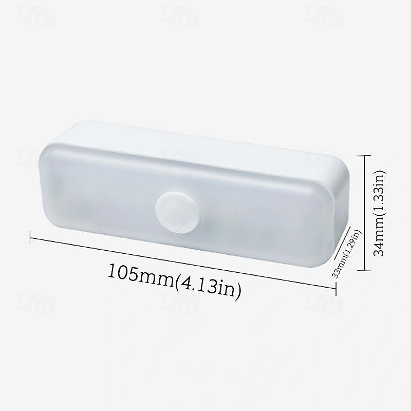 Lampka nocna do czytania, kuchenna lub do lustra, wbudowana bateria, sterowanie dotykowe z 3-stopniowym bezstopniowym ściemnianiem 2025 - $6.49 –P1