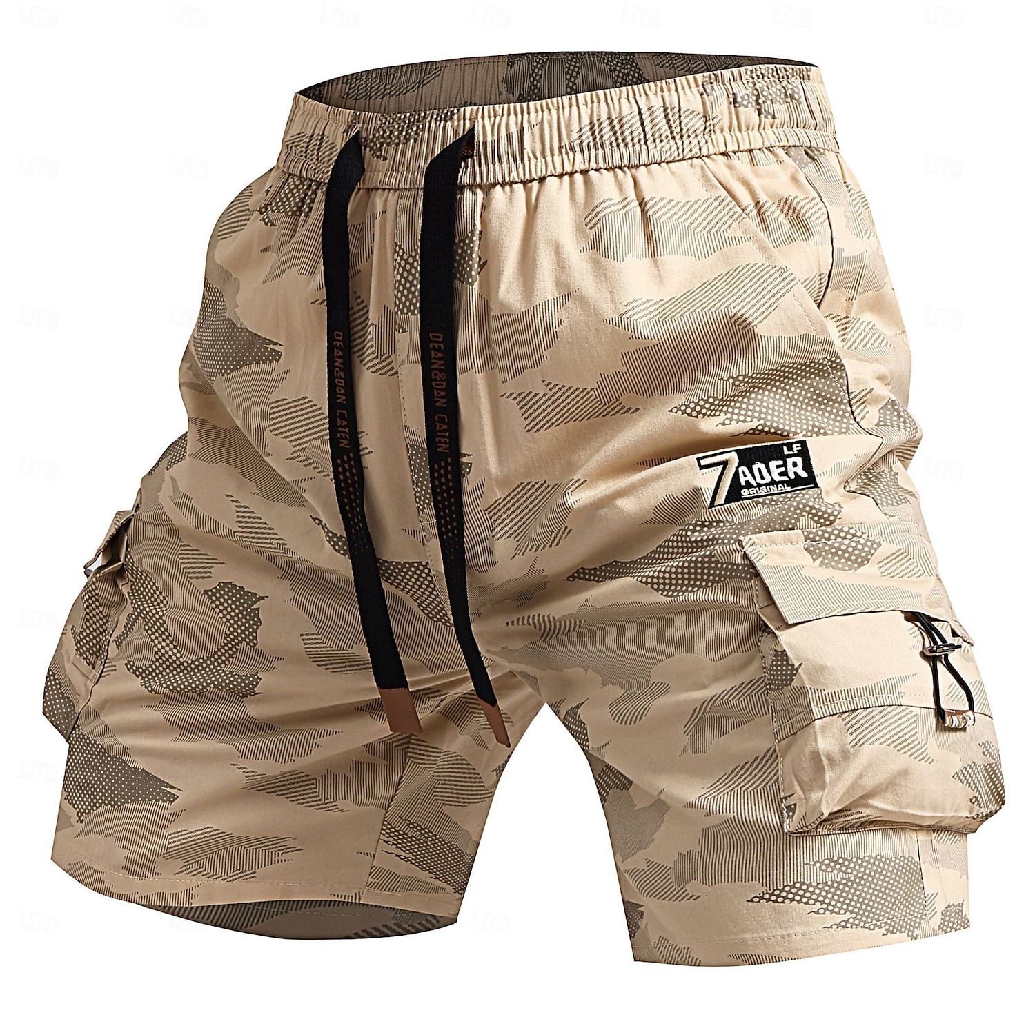 Men's Cargo Shorts Outdoor Shorts Camping Shorts Camo Shorts Hiking Shorts Elastic Waist Multi Pocket Straight Leg Camouflage Moisture Wicking Wearable Knee Length Outdoor Casual Daily Fashion 2025 - $23.99 –P8