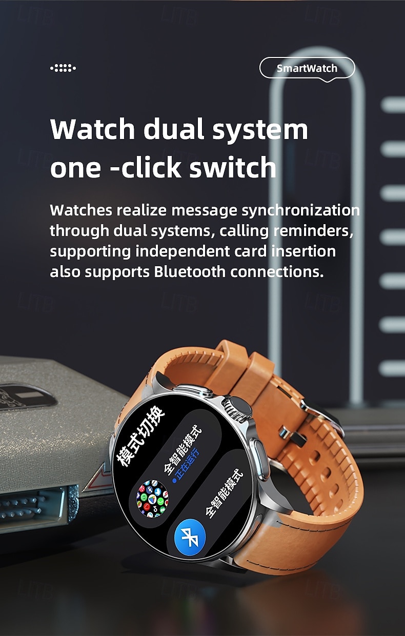2025年 iMosi 4G SIM スマートウォッチ WiFi GPS 心拍数モニター ブルートゥース Android iOS 1880mAhバッテリー 1.95  コレクション – $114.99 –P15