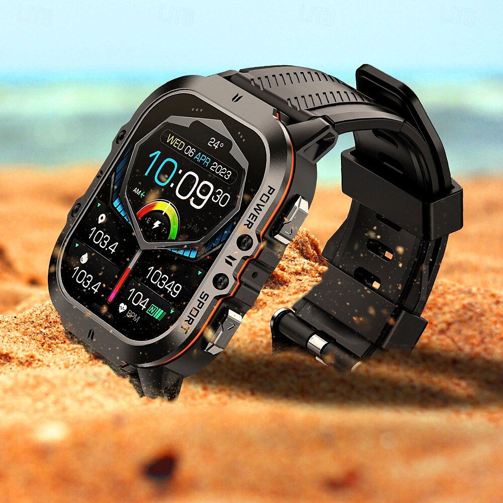 696 Smart Watch Fitness Tracker EKG PPG Bluetooth Samtalspåminnare Android iOS IP67 44mm 1.96 2025 - $64.99 –P15