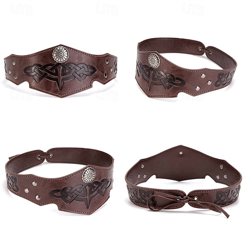 عتيق / معتق العصور الوسطى عصر النهضة تاج باندانا للرأس محارب الفايكينج ملابس تنكرية رجالي الفايكينج عيد الرعب مهرجان أداء مناسب للحفلات LARP للبالغين عقال 2025 - $12.49 –P1