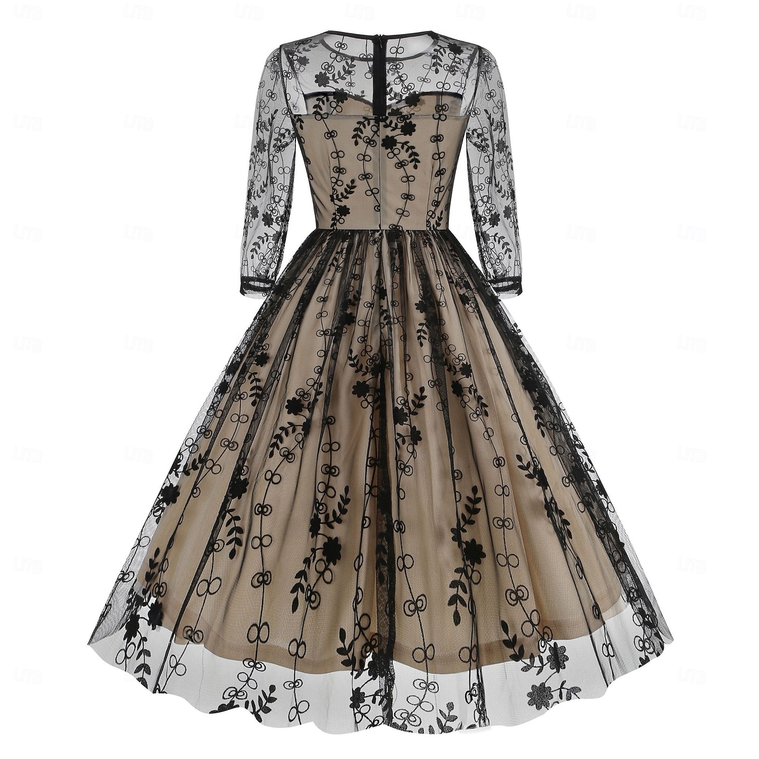 Retro Vintage 1950er Kleid Swing-Kleid Damen Karneval Maskerade Alltagskleidung Junggesellinnenabschiedsparty Erwachsene Kleid Abschlussballkleider 2025 - $44.99 –P2
