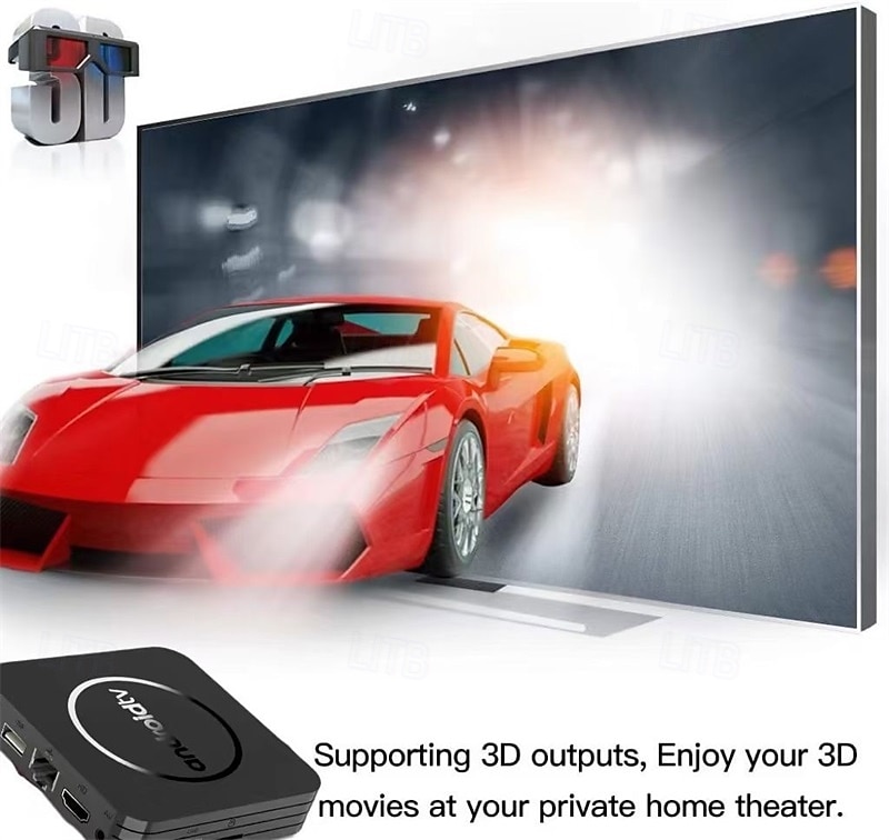 Андроид 12 ТВ-бокс Q3 Цифровой дисплей Cortex-A53 8GB 1 Гб 2025 - $43.99 –P10