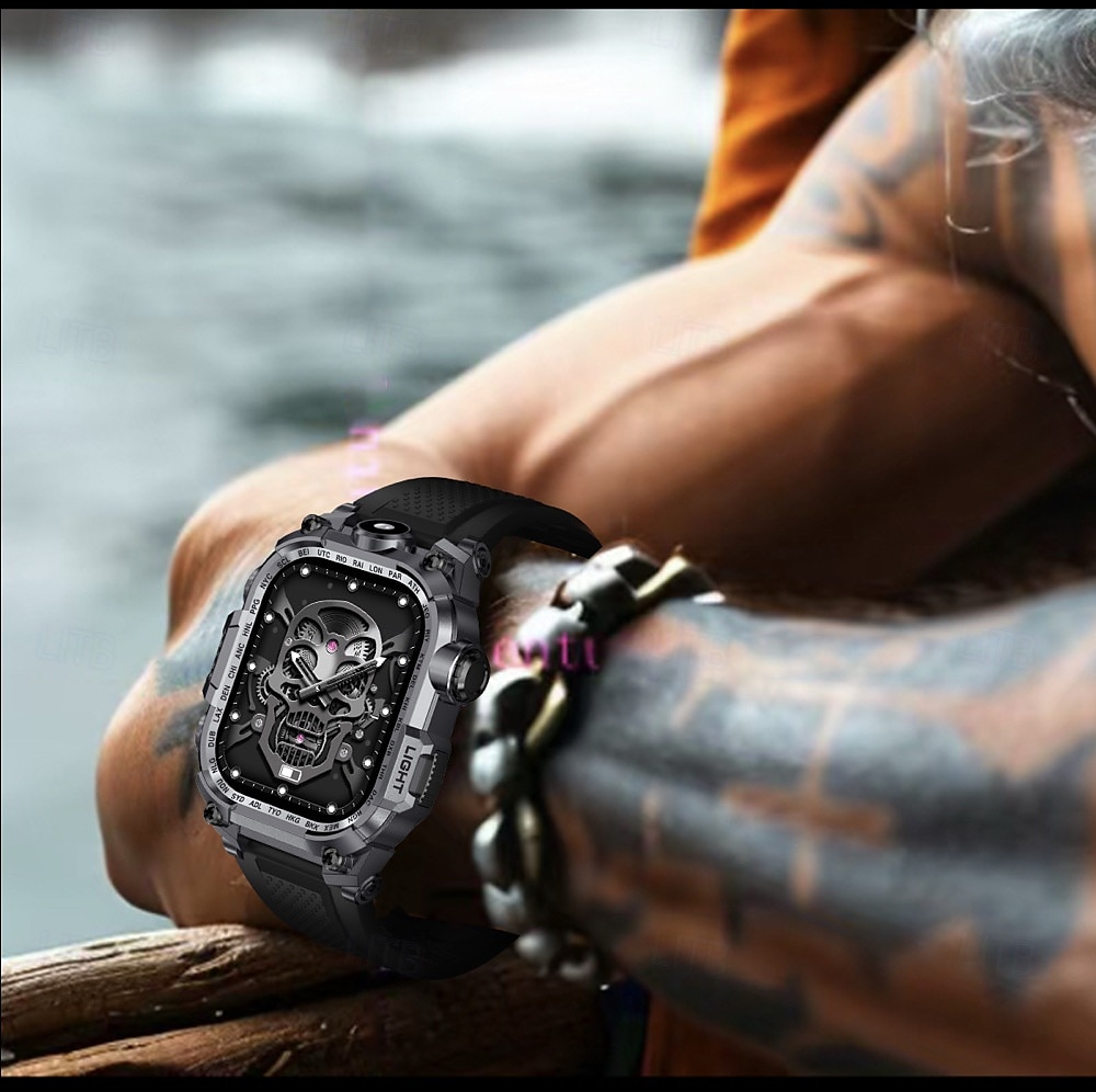 696 i121 Smart Watch 2.01 inch Smartwatch Fitness Running Watch Bluetooth ECG+PPG Pedometer Call Reminder Compatible with Android iOS Women Men Hands-Free Calls Waterproof Media Control IP 67 44mm 2025 - $46.99 –P18