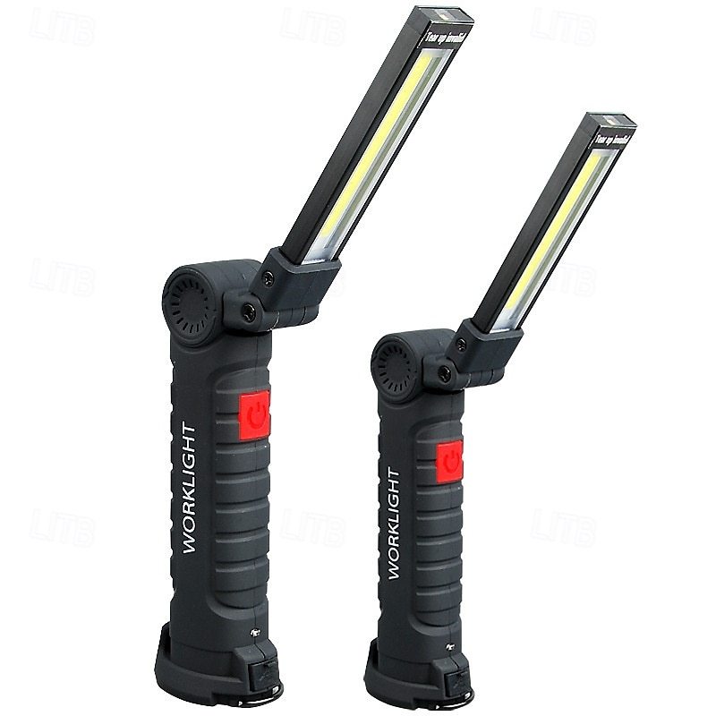 Lampe de travail rechargeable à LED 1 pièce avec 5 modes d'éclairage sélectionnables dotée d'une base magnétique et d'une conception pliable polyvalente. Idéal pour les réparations automobiles, le de 2025 ? $13.99 –P1
