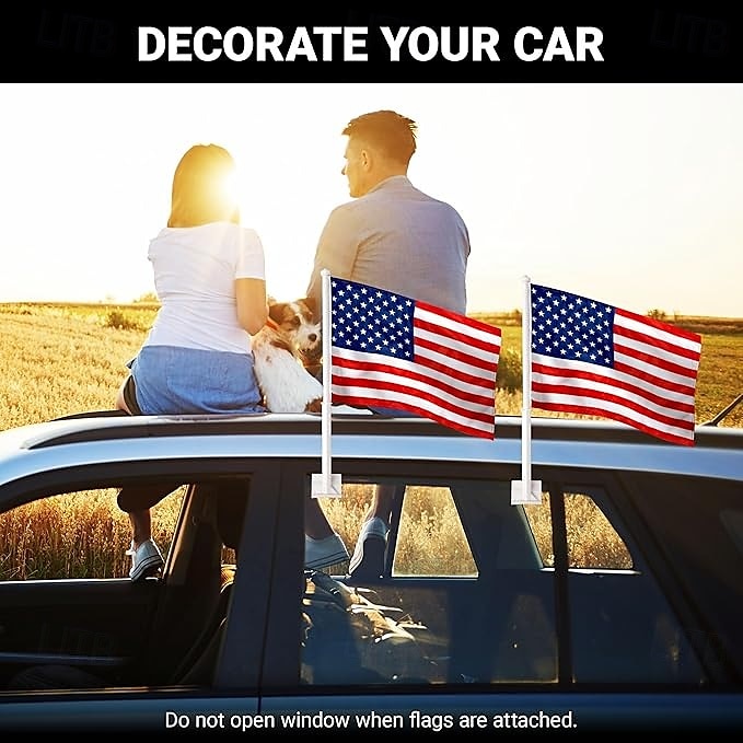 2025年 アメリカの車用フラッグ 窓クリップ付き  コレクション – $8.99 –P7