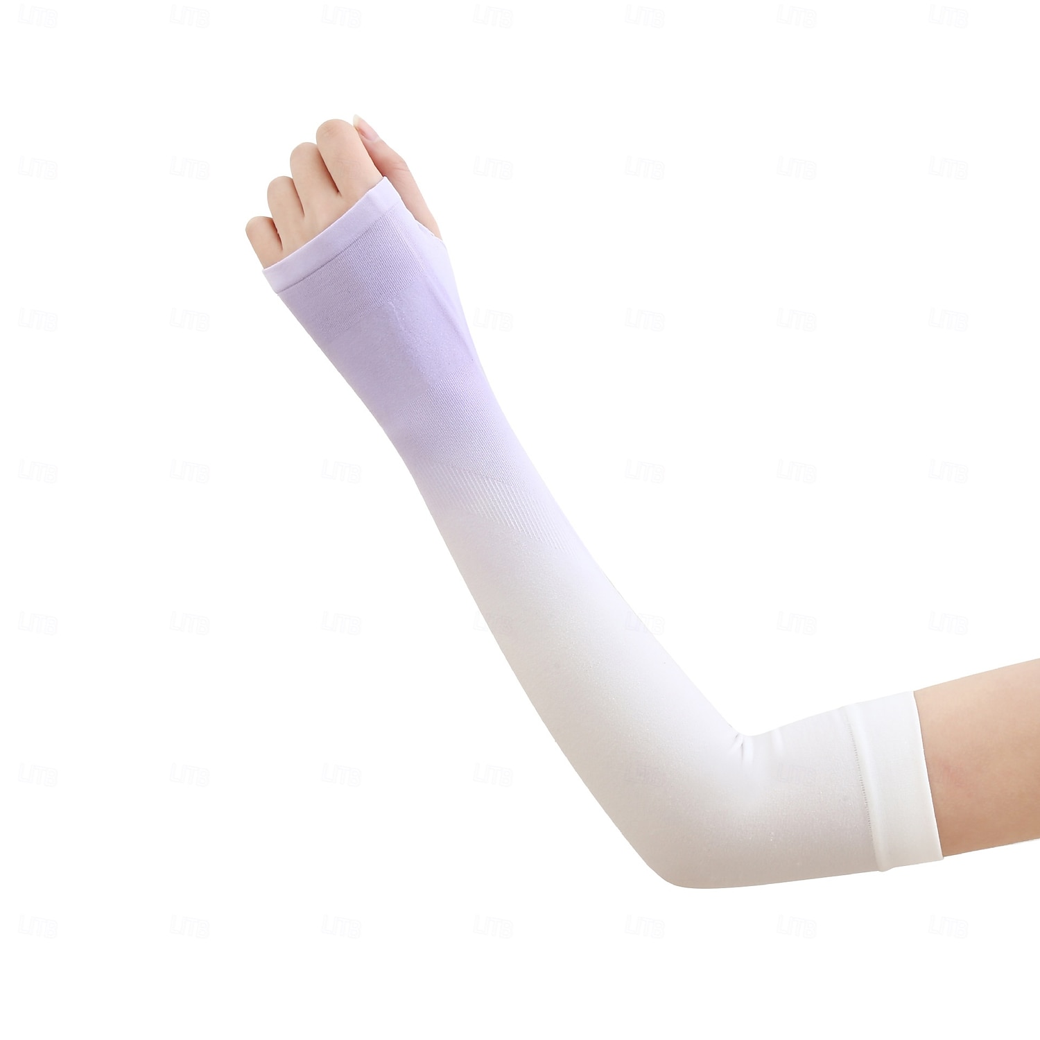 Manches en soie glacée à dégradé protection UV compression gants chauffants pour hommes et femmes pour la course le cyclisme et la pêche avec un dégradé de couleurs de 2025 ? $10.99 –P1