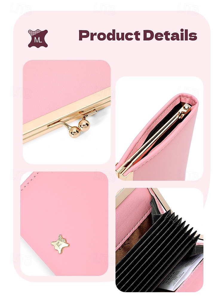 1 kappale Luottokortin haltijan lompakko Pöydän käyntikorttikotelo Käyntikorttikotelon kotelo PU-nahka Nimikortin pitäjä Tasku Luottokorttisuojus varten Naisten 2026 - $6.99 –P4