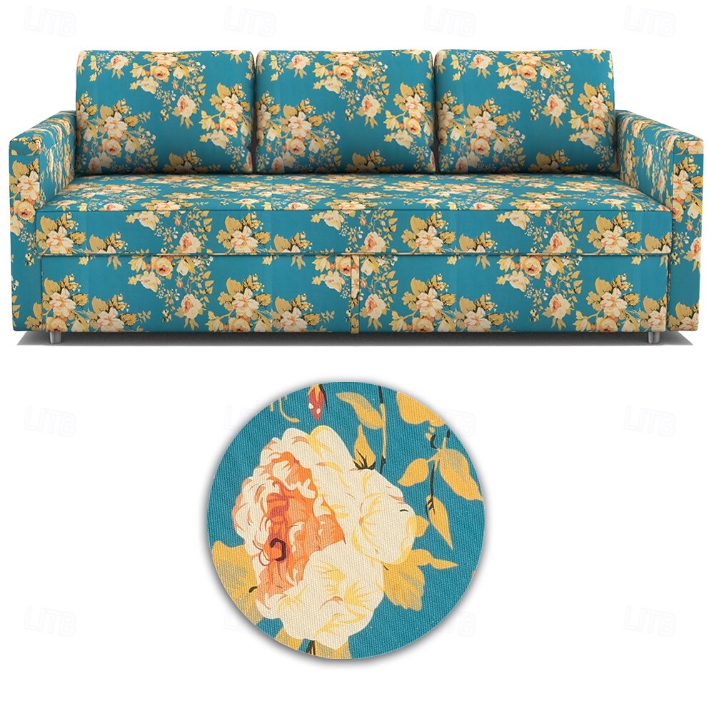 floral sovesofa trekk futon trekk ensfarget vattert slipcovers frihetcover litb prime trekk 2025 - $205.49 -P8