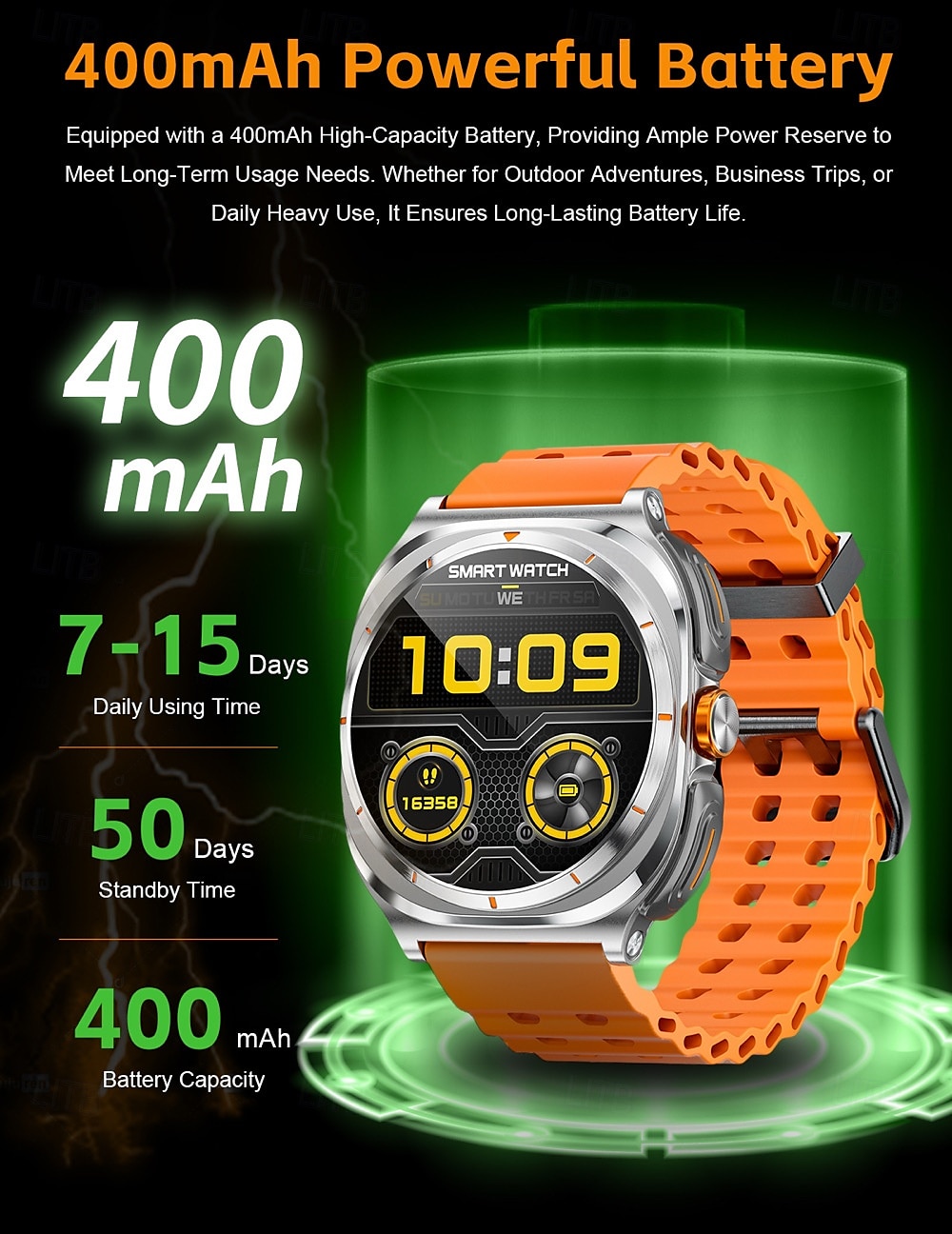 696 GT98 Smart Watch 1.53 inch Smartwatch Fitness Running Watch Bluetooth Pedometer Call Reminder Sleep Tracker Compatible with Android iOS Women Men Hands-Free Calls Message Reminder IPX-0 46mm 2025 - $93.99 –P18
