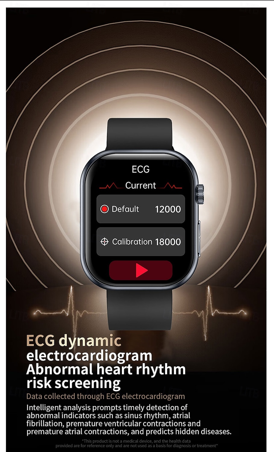 iMosi ET587 Smart Watch 1.96 inch Smartwatch Fitness Running Watch Bluetooth ECG+PPG Temperature Monitoring Pedometer Compatible with Android iOS Women Men Hands-Free Calls Waterproof Media Control 2025 - $72.99 –P5