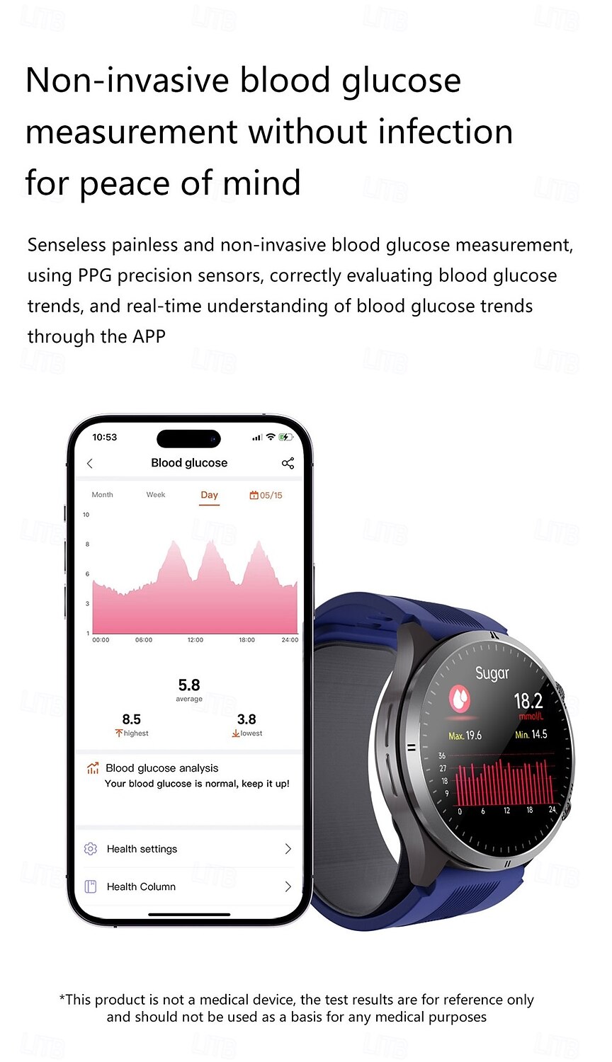 S26 Smart Watch 1.43 inch Smartwatch Bluetooth ECG+PPG Temperature Monitoring Pedometer Compatible with Android iOS Men Hands-Free Calls Message Reminder 49mm Watch 2025 - $178.99 –P15