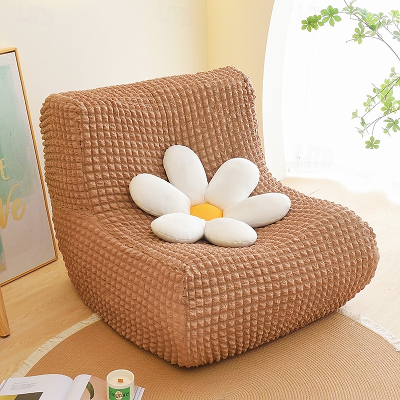 1pc capa elástica para sofá de chão sem braços capa para sofá preguiçoso relax seersucker capa elástica para sofá único capa de almofada para sala de estar casa de 2025 por $36.99 –P15