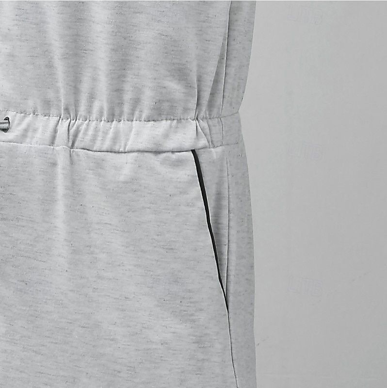 Homme Body Débardeur à capuche et short Sans manches Fermeture éclair Été Uni Sexy Occasionnel Une pièce À capuche Vacances Vert Armée Noir Gris T-shirt haut de gamme pour homme de 2025 ? $23.99 –P6