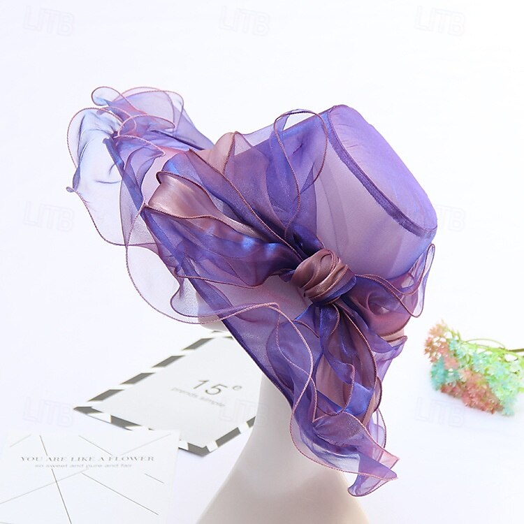 Kopfstück Organza Hochzeit Abendgesellschaft Elegant Hochzeit Mit Tüll Kopfschmuck Kopfbedeckung 2025 - $27.99 –P5