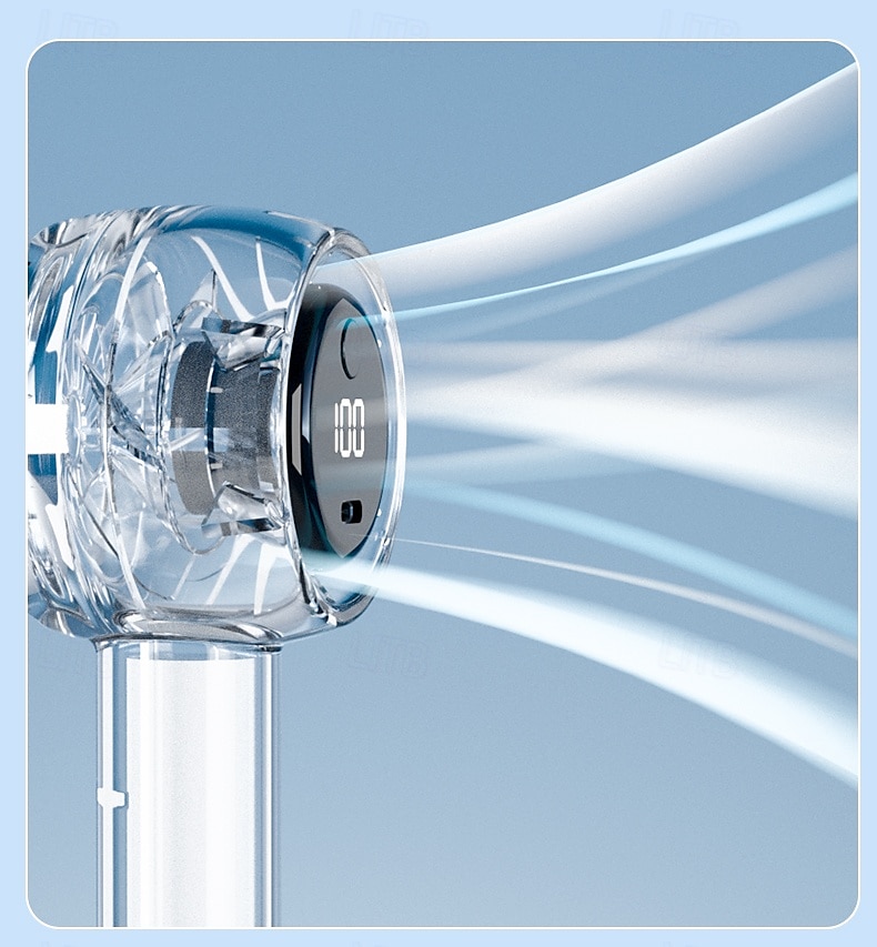 Compact Mini Fan with LED Screen and Torch – USB Rechargeable 5-Speed Fan for Indoor Outdoor Travel 2025 - $25.99 –P3