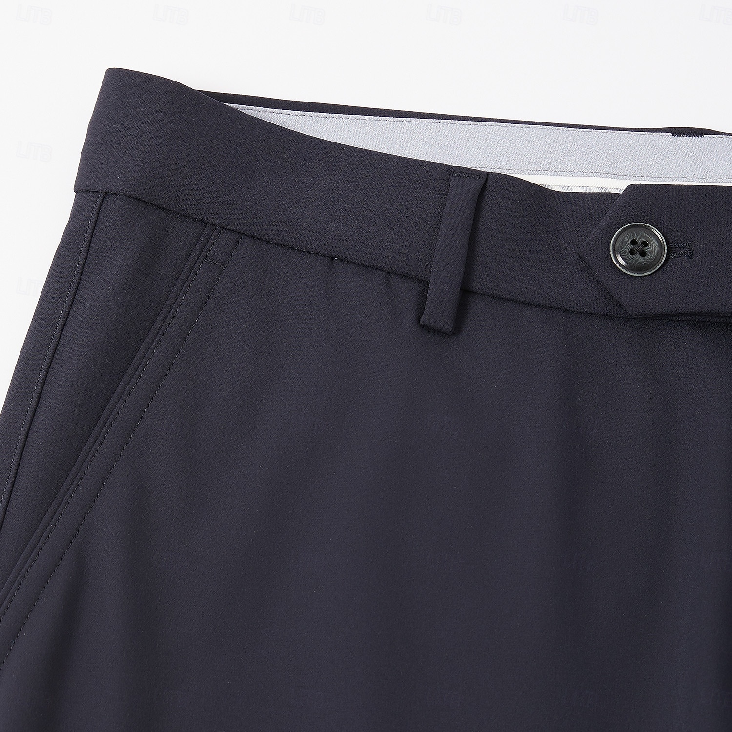 Men's Dress Pants Solid Color Wearable Full Length Formal Wedding Party Elegant Fashion Light Khaki Navy Blue Micro-elastic 2025 - $60.99 –P6