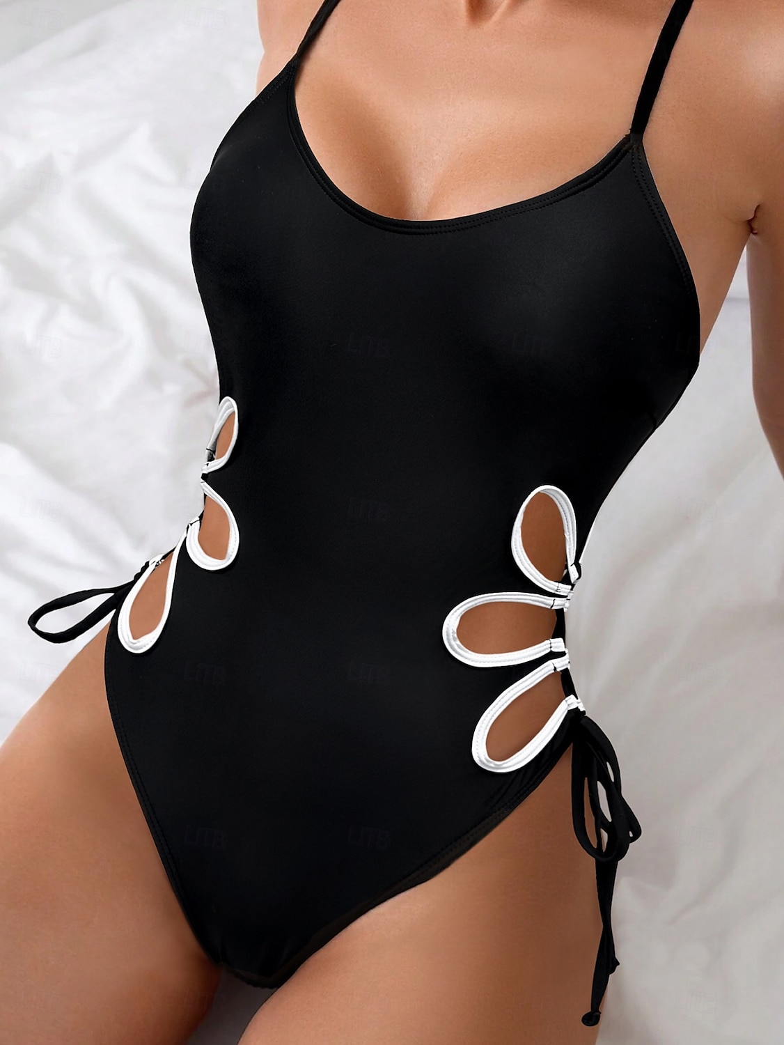 Women's Swimsuits One Piece Monokini Swimsuit Backless Tummy Control High Waist Slim Vacation Beach Wear Solid Color U Neck Sleeveless Bathing Suits 2025 - $23.99 –P4