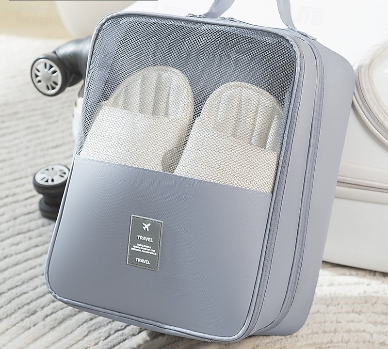 Bolsa de viaje para guardar zapatos, organizador de zapatos portátil a prueba de polvo y engrosado de 3 capas, práctico estuche de viaje. 2026 - $9.99 –P11