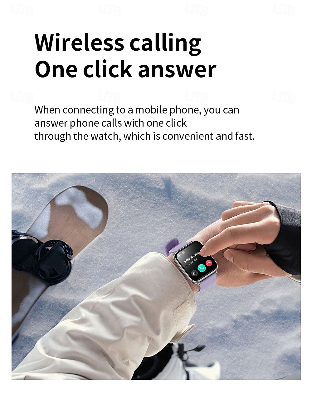 2025年 LIGE BW0903 スマートウォッチ フィットネストラッカー 心拍数モニター Bluetooth Android iOS 防水 1.96"  コレクション – $33.99 –P17