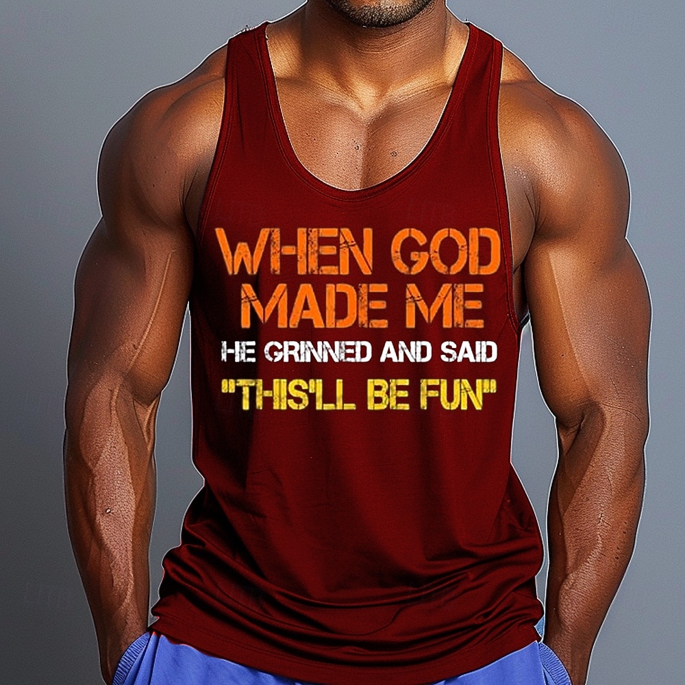 Herren Bibel Lustiges Slang Ärmelloses Top Kurzarm T-Shirt 3D-Druck Rundhals-Shirt Sport Mode Alltag Fitness Wandern Blau Rot Grün Sommer Frühling Kleidung Apparel 2026 - $16.49 –P2