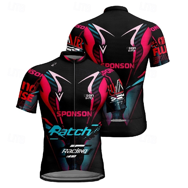 Herr Cykeltröja Kortärmad Cykel T-shirt Tröja med 3 bakfickor Bergscykling Andningsfunktion Snabb tork Anatomisk design Uppsugande Gul Röd Blå sporter Kläder 2025 - $20.99 -P10