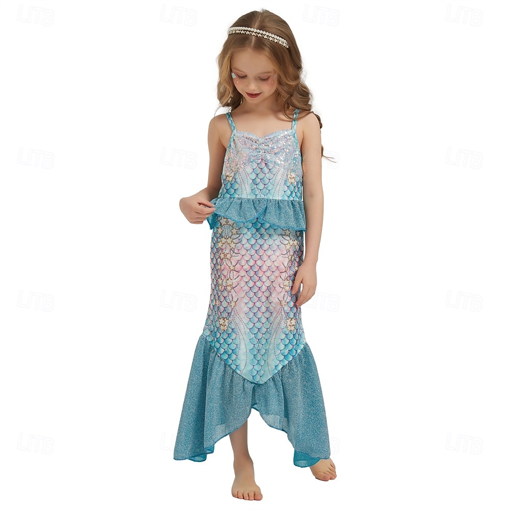 The Little Mermaid Little Mermaid Princess Mermaid Dress Theme Party Costume Cosplay Movie Cosplay for Girls' Kid's Carnival Masquerade Party Holiday 2025 - $30.99 –P9