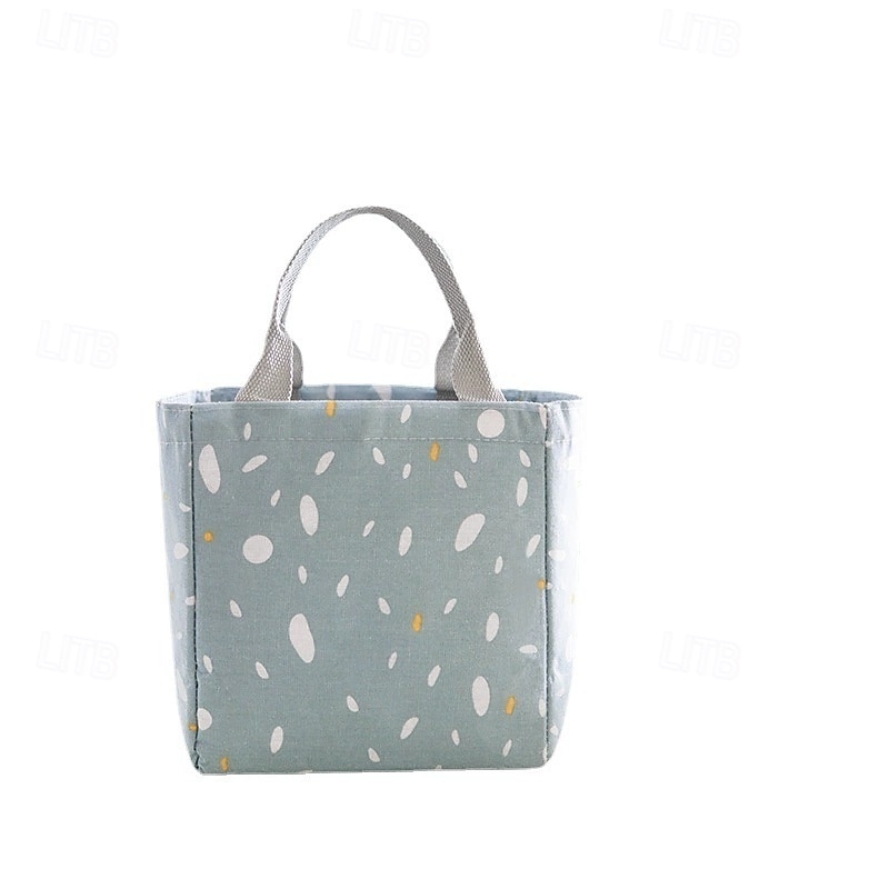Imitation Hemp Insulated Lunch Bag – Portable Handheld Food Carrier for Students, Fresh-Keeping Picnic Tote 2025 - $13.99 –P1