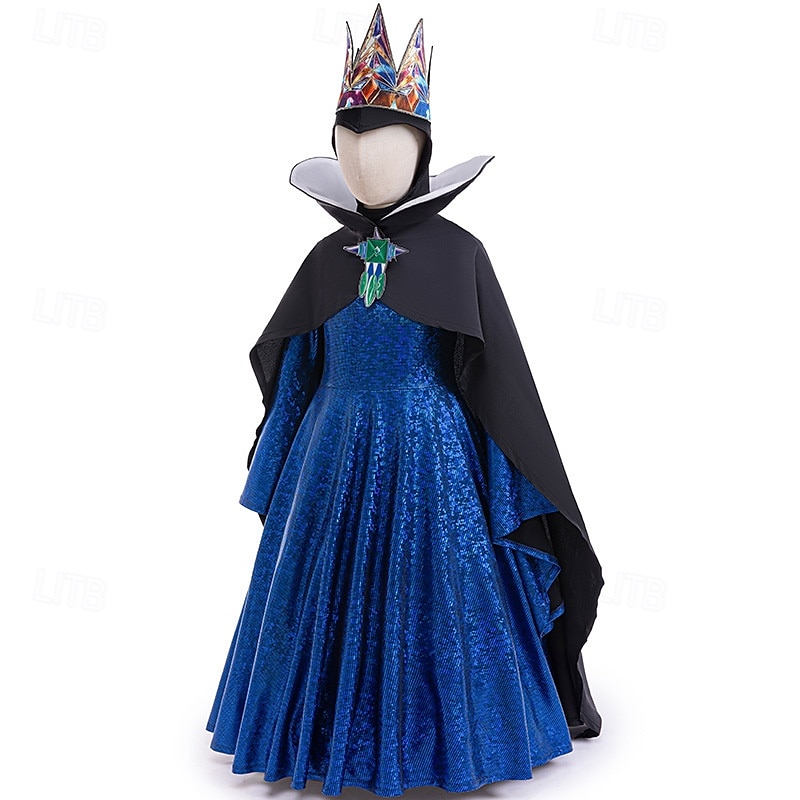 Snow White Venom The Evil Queen Dress Cosplay Costume Cloak Carnival Costume Dress Up Movie Cosplay for Girls' Kid's Halloween Carnival World Book Day Performance Party 2025 - $58.99 –P2