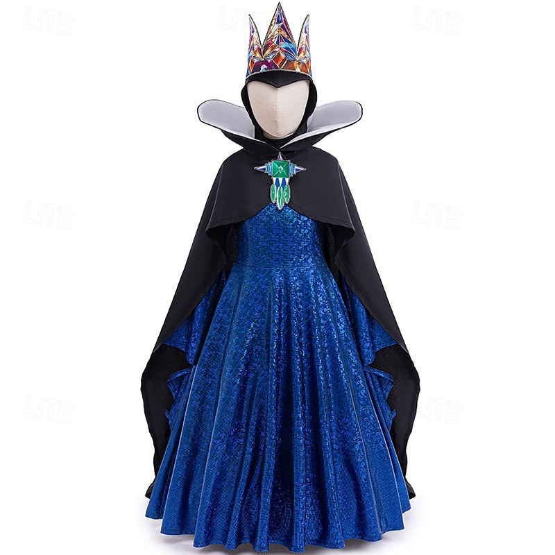 Snow White Venom The Evil Queen Dress Cosplay Costume Cloak Carnival Costume Dress Up Movie Cosplay for Girls' Kid's Halloween Carnival World Book Day Performance Party 2025 - $58.99 –P1