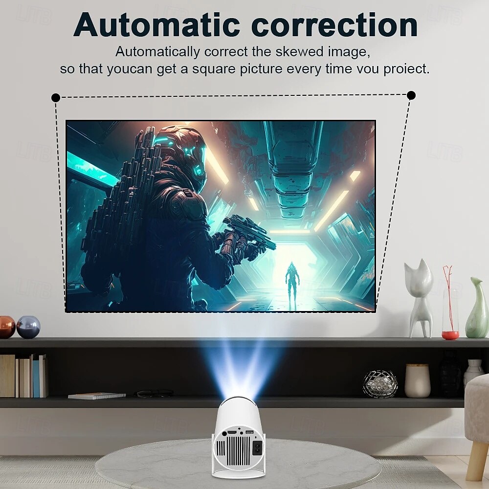 LCD Projector Auto focus Keystone Correction 720P (1280x720) 280 lm Android Compatible with HDMI USB 2025 - $147.99 –P7