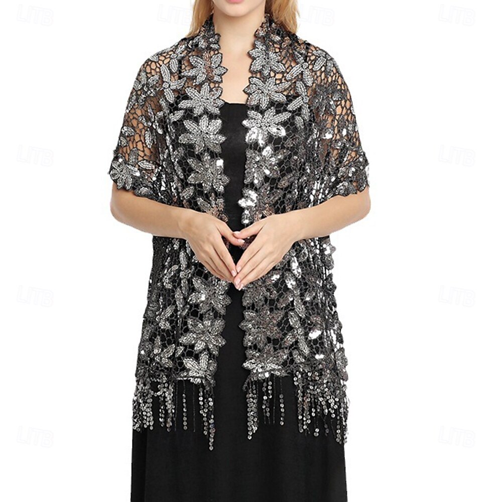 Écharpe Femme Élégant Sans manches Polyester Boléros de Mariage Avec Gland Pour Soirée Printemps & Été de 2025 ? $13.99 –P9