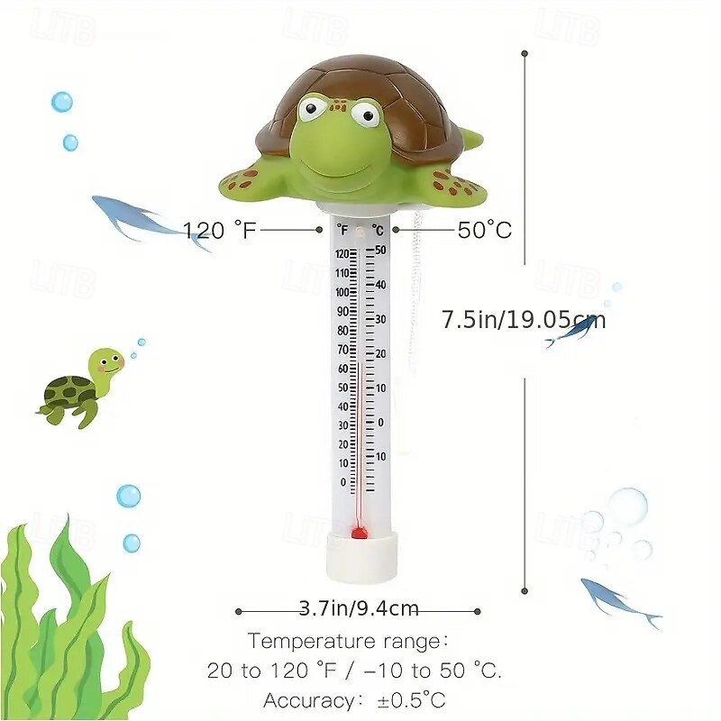 Swimming Pool Floatation Thermometer Swimming Pool Floatation Thermometer Green Turtle Cartoon Swimming Pool Thermometer 2025 - $23.99 –P11